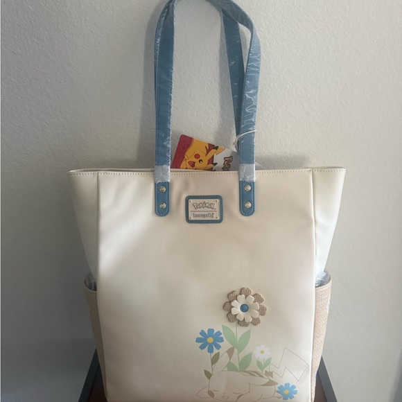 Loungefly Handbags - NWT Loungefly Pokemon Floral Tote Bag and Coin Bag Set